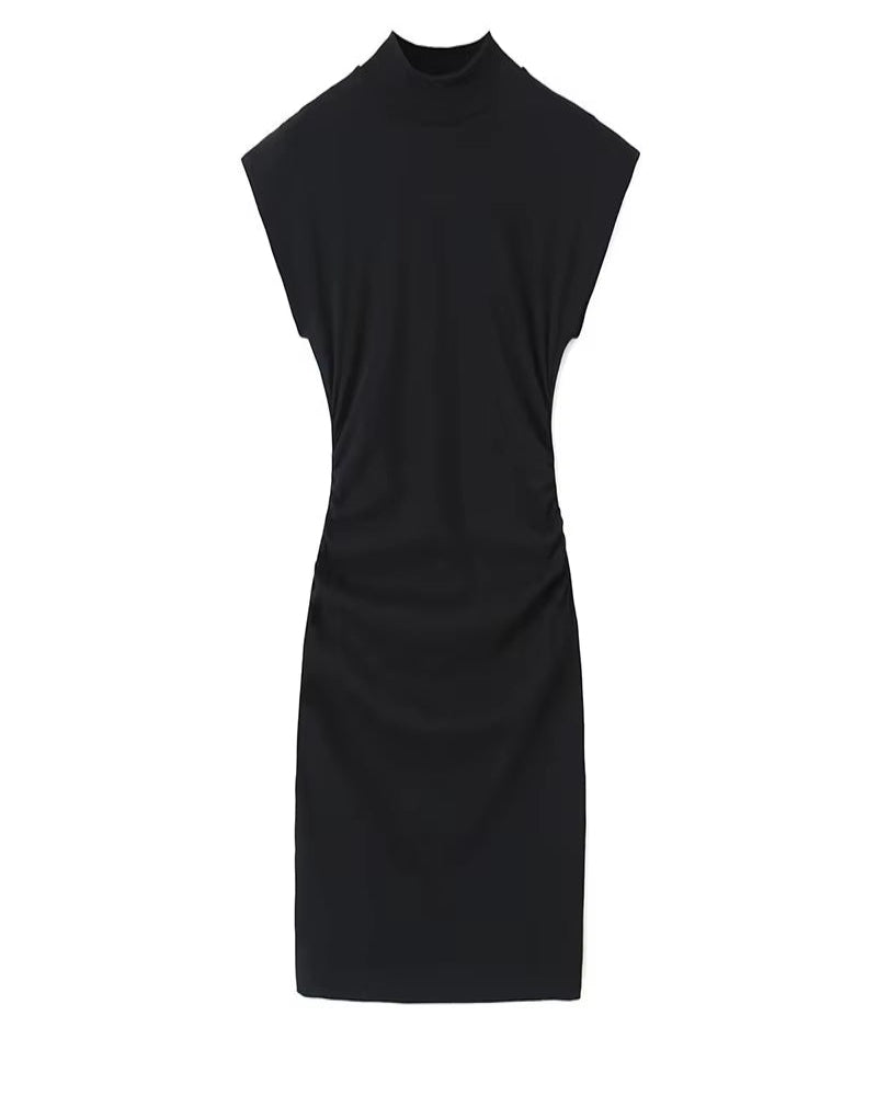 Effortless Elegance: The Black Slim Midi Dress